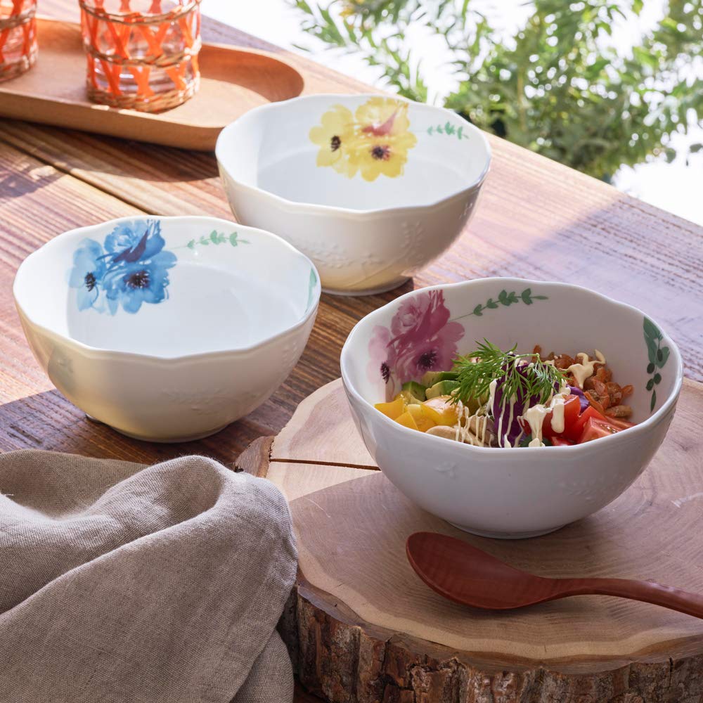 Narumi 花柄 磁器皿×15枚セット Amazon｜NARUMI(ナルミ) ボウル 皿 セット グランデフルール 花柄